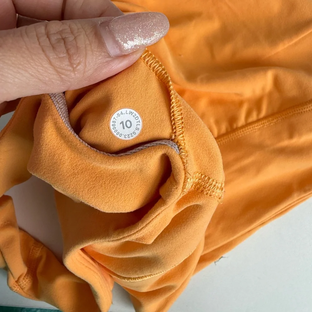 Lululemon Align Asymmetrical One Shoulder Bra Top Yellow Size 10 Nulu Yoga - Picture 7 of 7